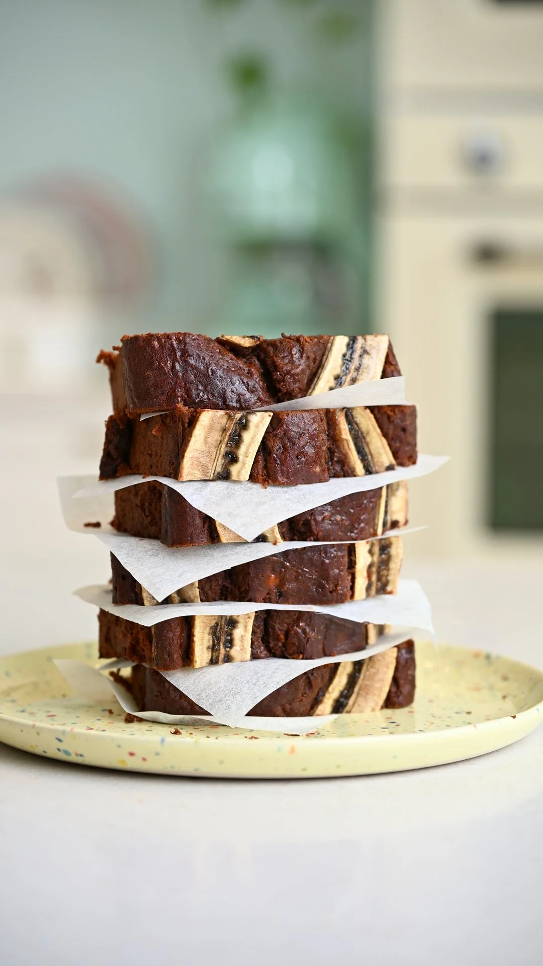Loaf cake σοκολάτα-μπανάνα 