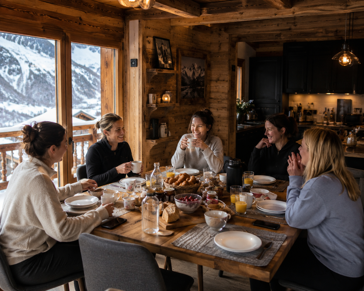 Breakfast in the chalet