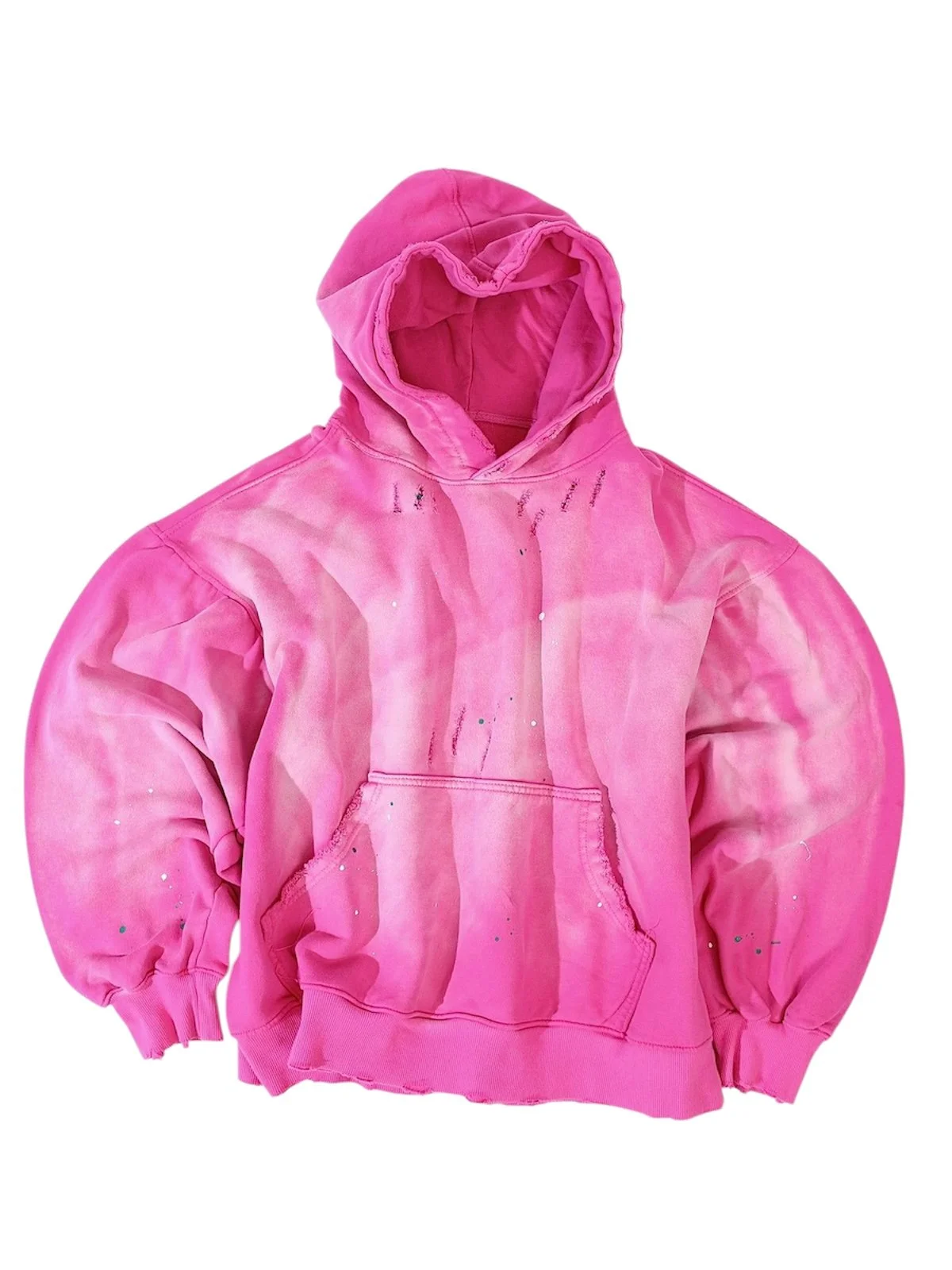 Vivid Pink Washed Hoodie