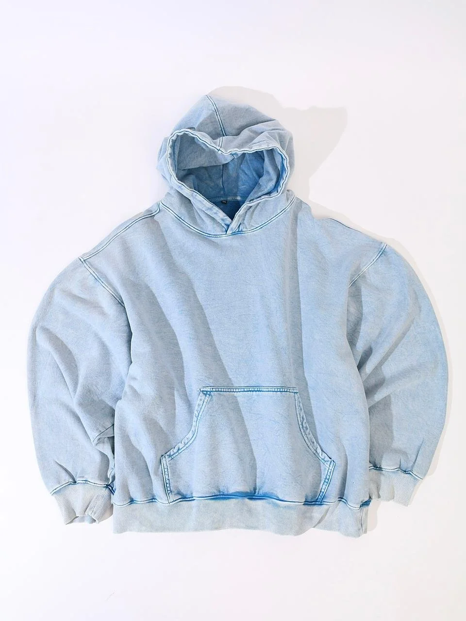 Vintage Light Denim Hoodie
