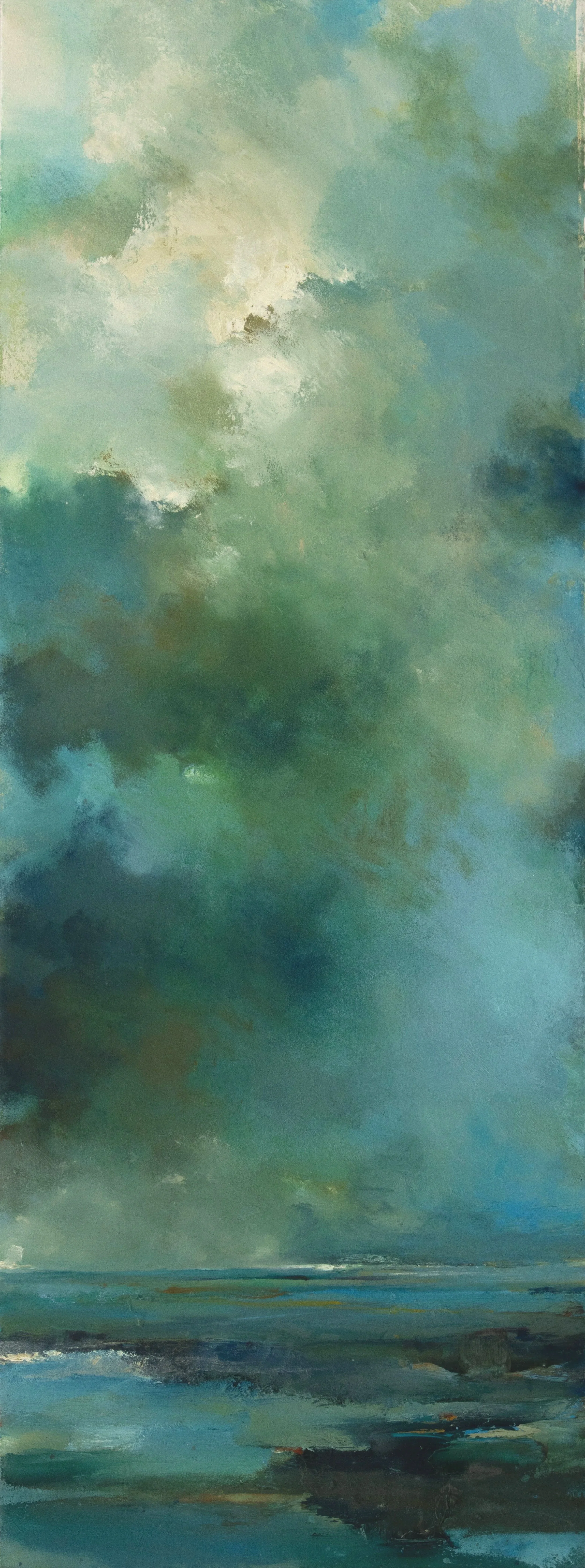 Lively sky. Oil on Arches oil paper. 41x90cm. Framed with UV anti reflective glass. £950 SOLD