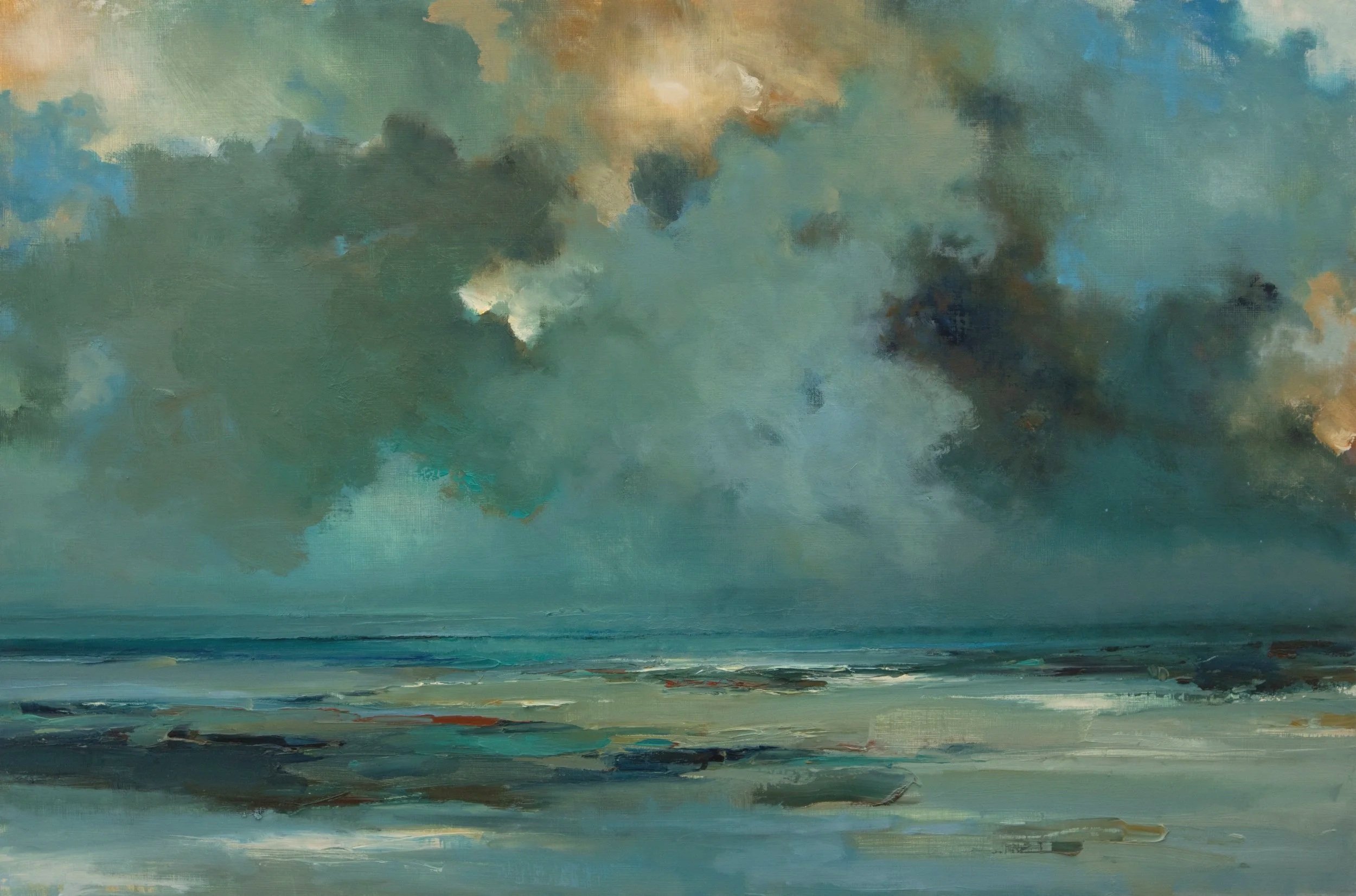 Shifting  ground. Oil on board. 90x60cm £1250