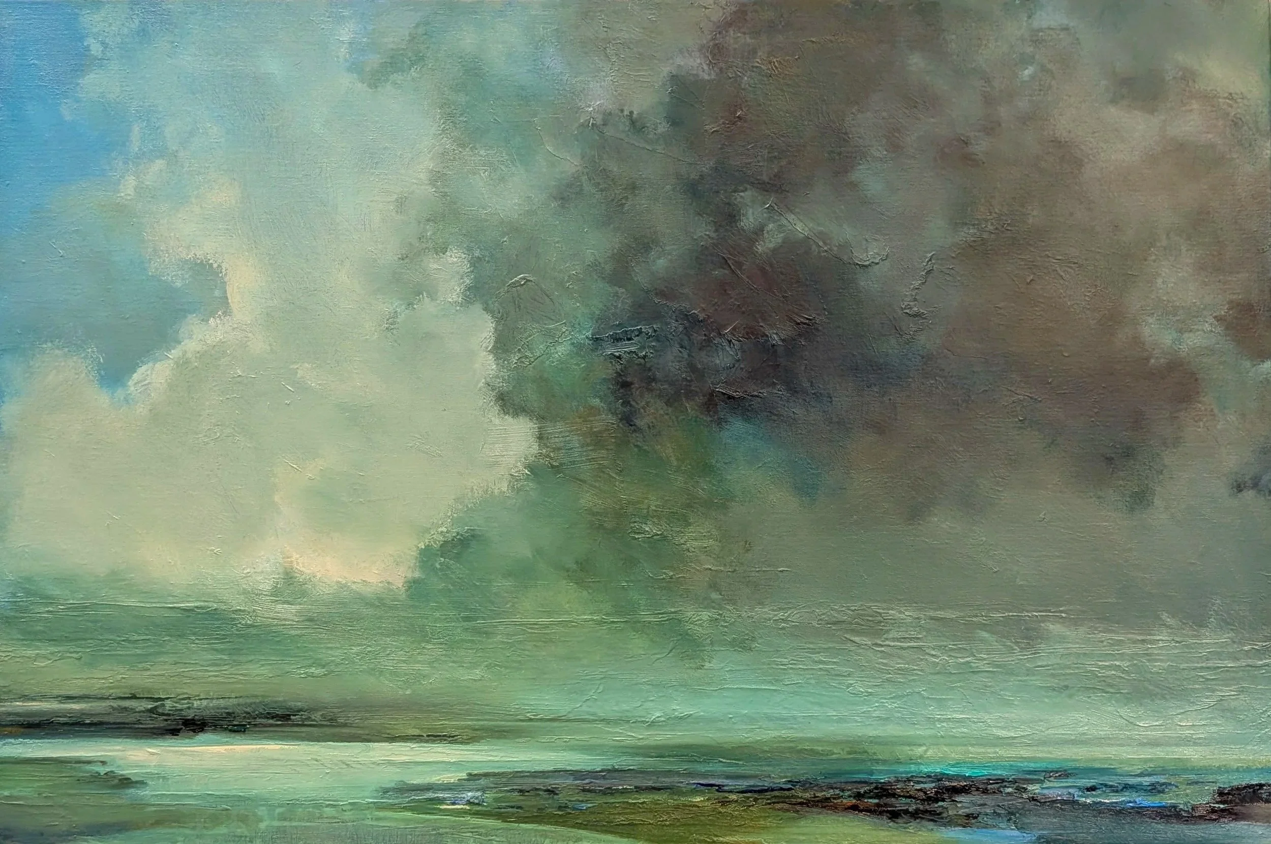 Changing tides. Oil on linen.  90x60cm. £1250