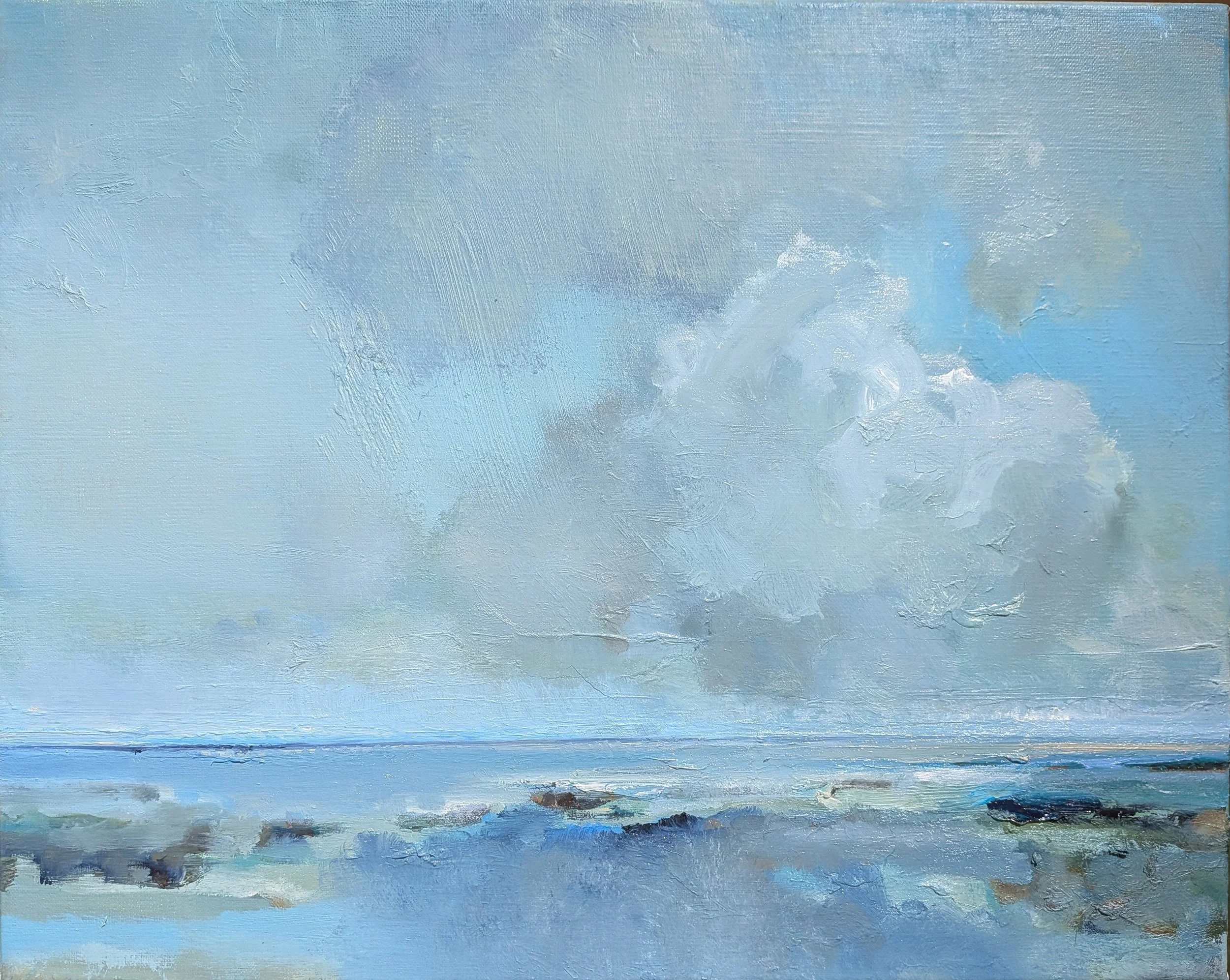 A gentle view.  OIl on linen.  40x30cm £495