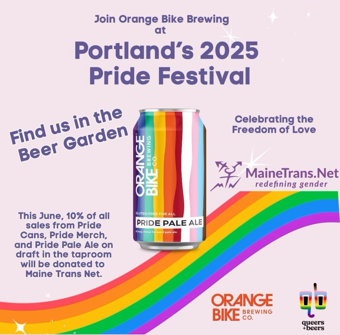 PRIDE PORTLAND! Orange Bike Pouring at Pride