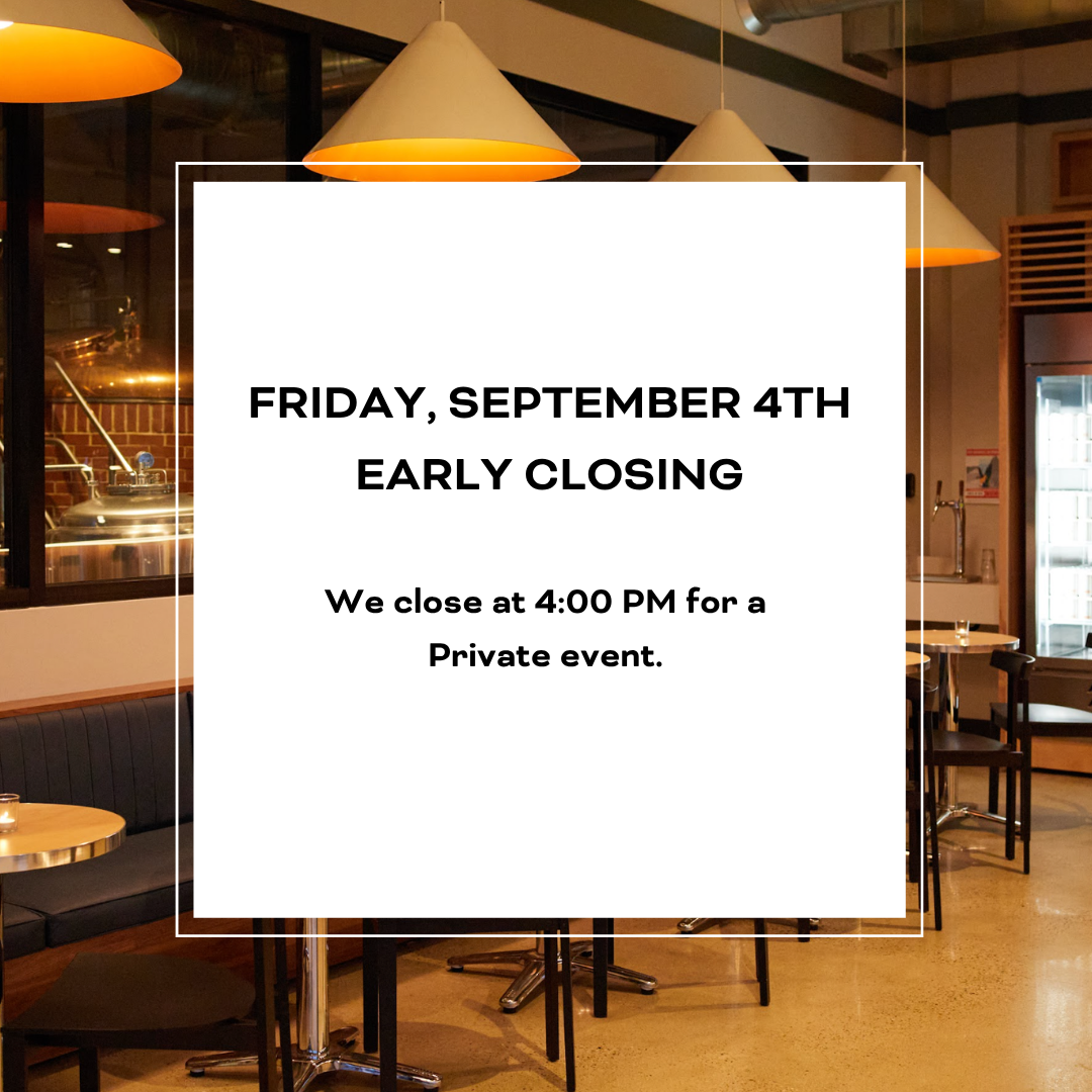 Closing Early For A Private Event 