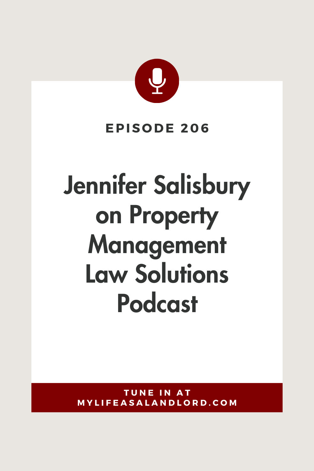 Episode 206: Jennifer Salisbury on Property Management Law Solutions Podcast