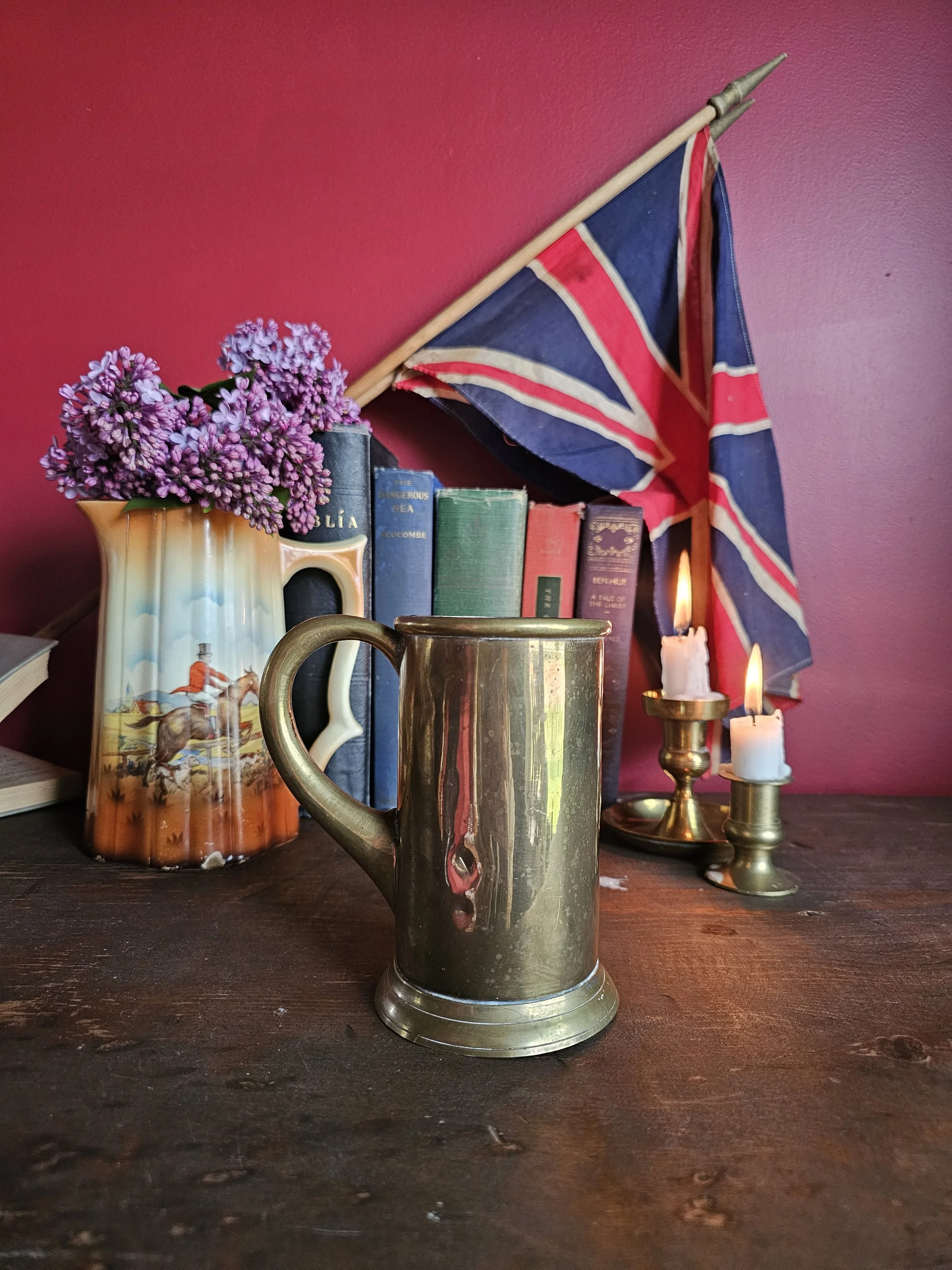 Edwardian Brass Tankard Mug