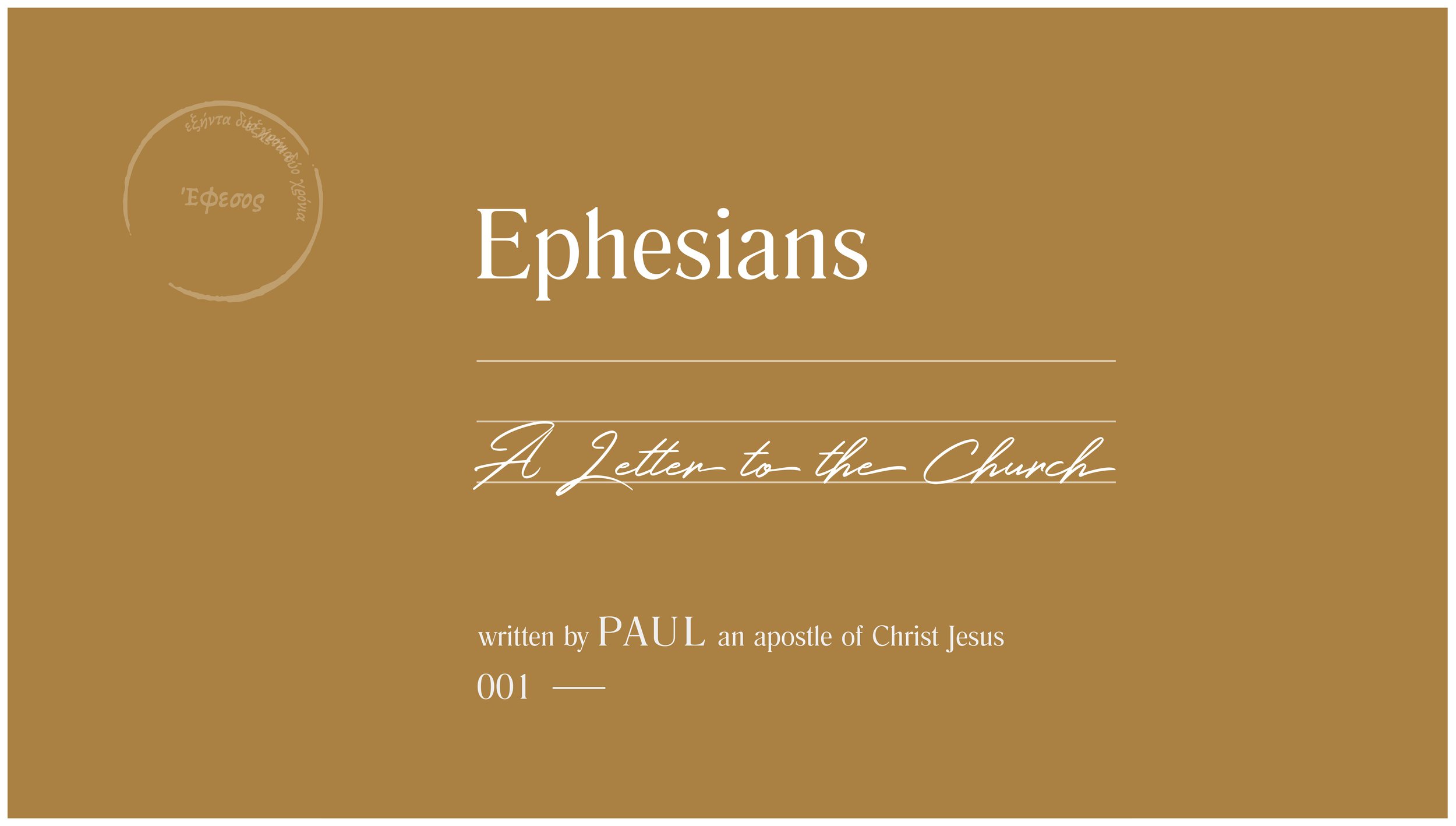 Ephesians - Sermon Series — The Way Church Vancouver