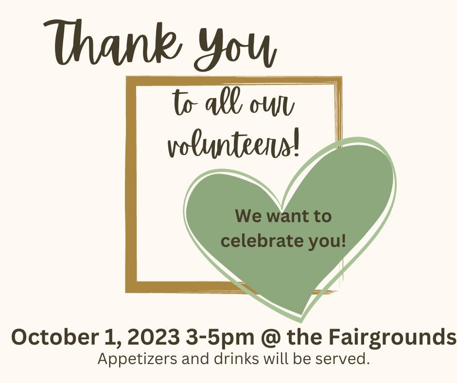 All our volunteers are invited to celebrate a successful fair!