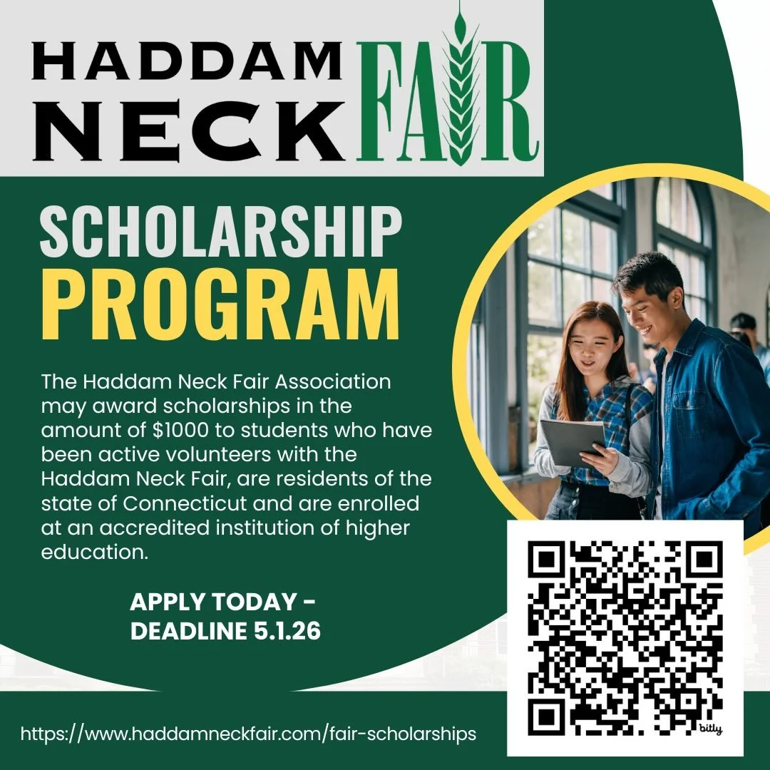 There&rsquo;s still to apply for this years scholarship! #haddamneckfair #haddamneck #scholarships #scholarship