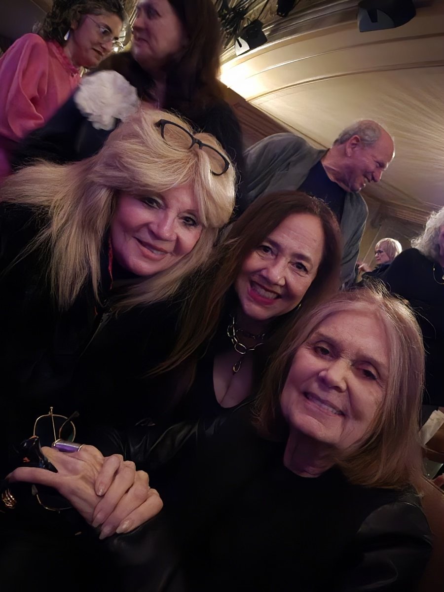2024 - Attended Suffs Musical in NYC. Met and spoke with Gloria Steinem and other round table members Huma Abedin, Heidi Schreck and Carol Jenkins. Lucky to have shared this experience with Dr. June DePonte Sernak & Honorable Allison Eckel.