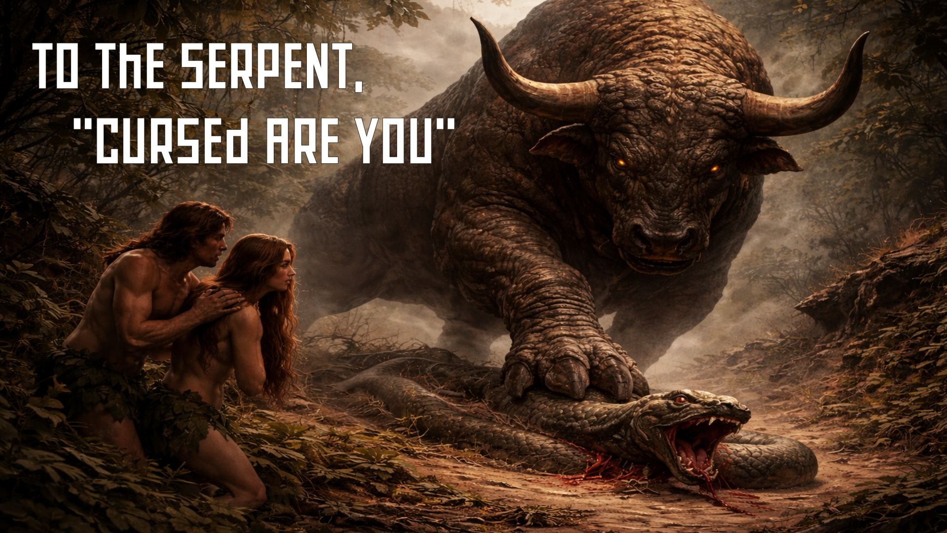 Cursed under the feat of Behemoth (Genesis 3:14)