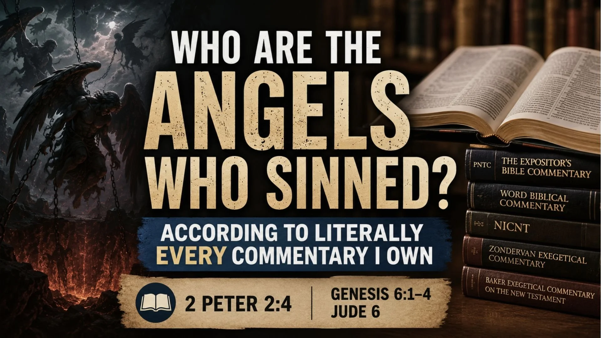 Who are the angels who sinned according to literally every commentary I own?
