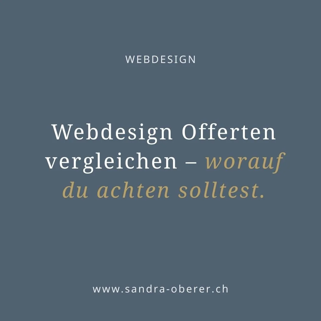 Webdesign-Offerten vergleichen – worauf du achten solltest