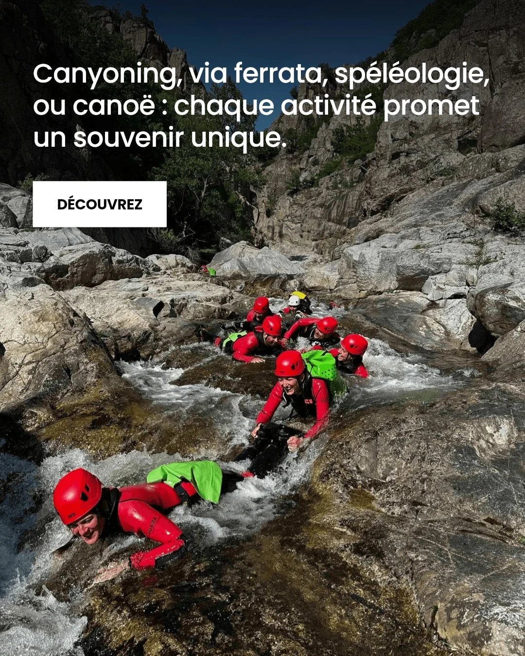 Quelle activit&eacute; outdoor choisirez-vous ce printemps en Ard&egrave;che ?

Canyoning, via ferrata, sp&eacute;l&eacute;ologie ou cano&euml;-kayak : chaque groupe a sa pr&eacute;f&eacute;rence pour une aventure sur mesure. Besoin d'aide pour d&eac
