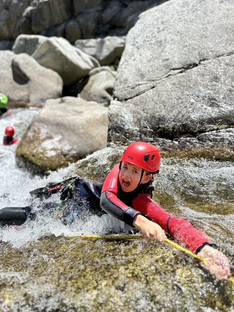 Passage technique au canyon du Haut-Chassezac