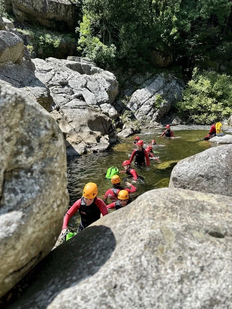 Toboggan au canyon du Haut-Chassezac en Ardèche