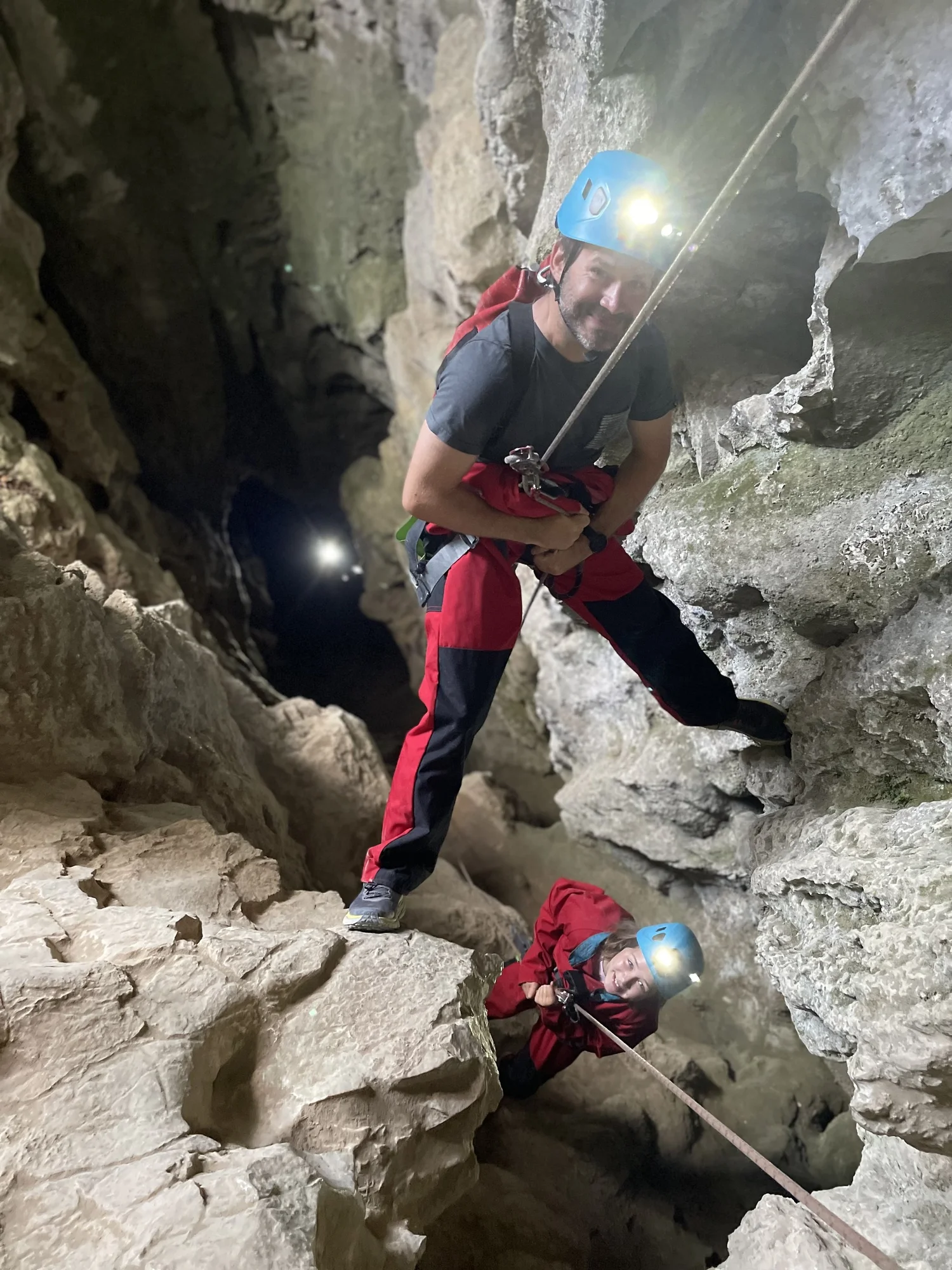 Grotte des Deux Avens, spéléologie aventure en Ardèche