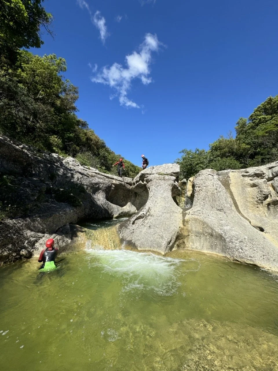 Toboggan naturel au canyon du Rieussec