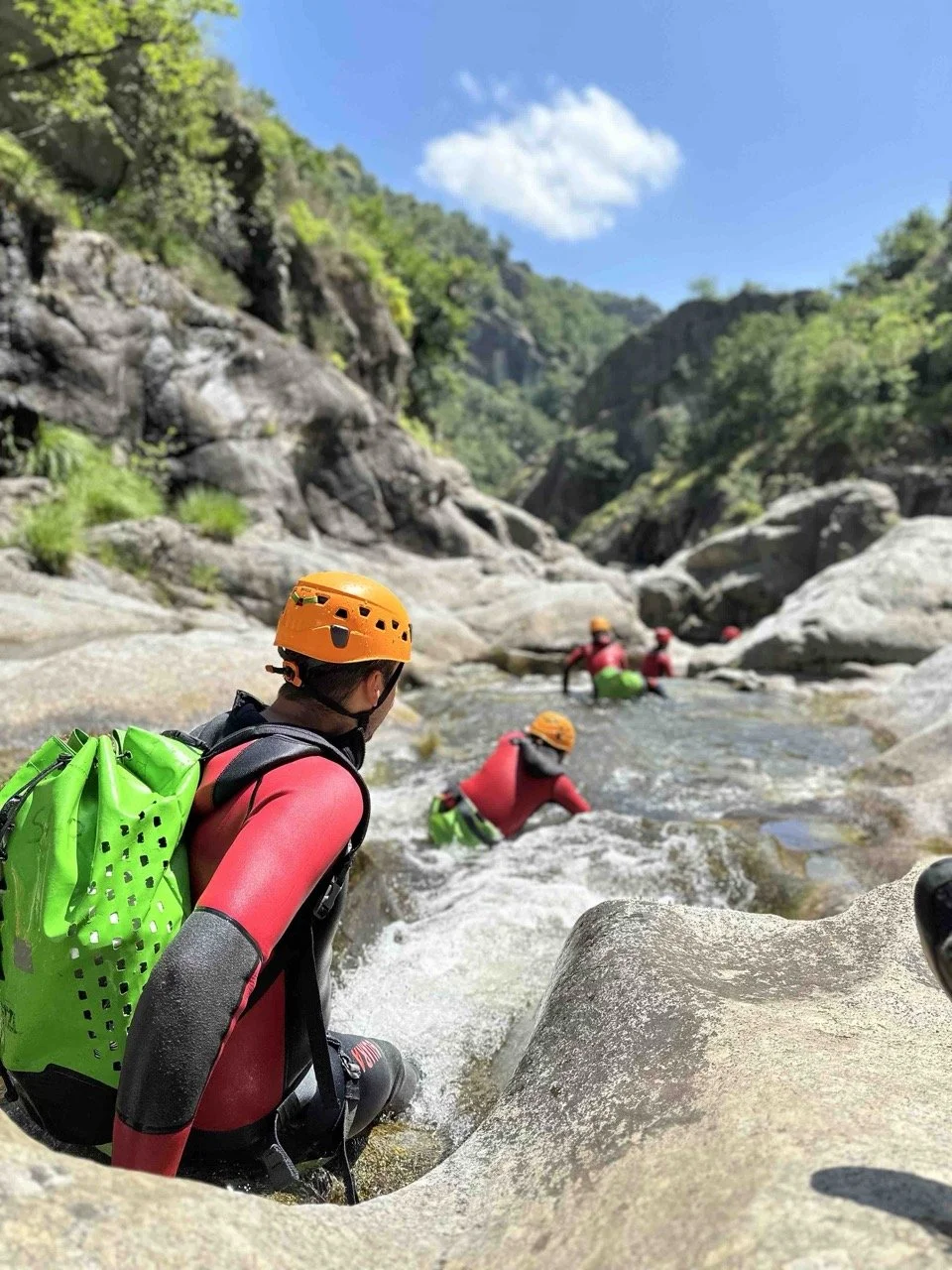 Descente en rappel au canyon Rolling-Stone