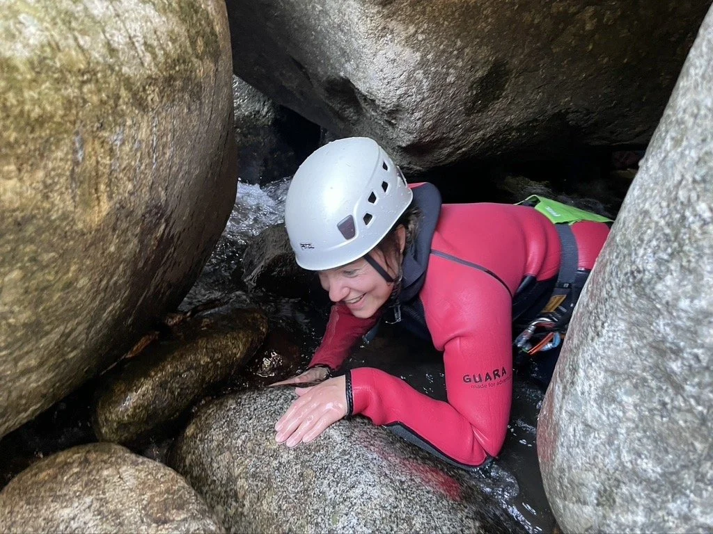 Descente en rappel au canyon Graine de Rockeur