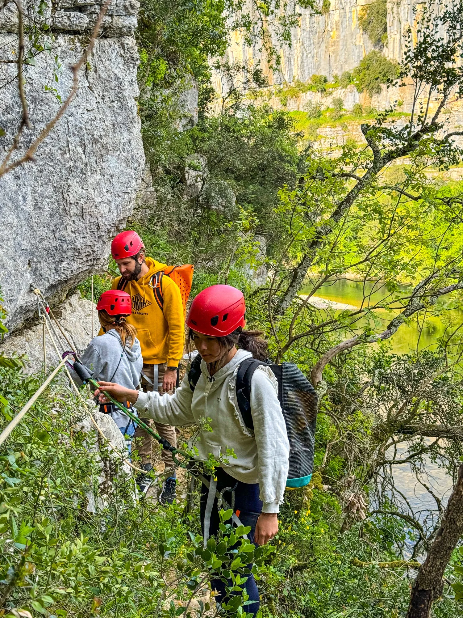 Canoë et via-corda au Pont d'Arc en Ardèche