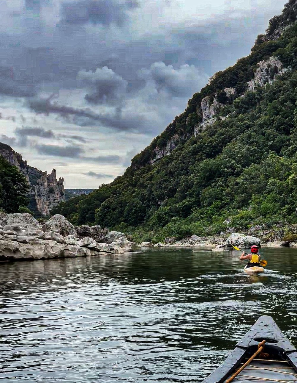 Canoë-kayak sur l'Ardèche