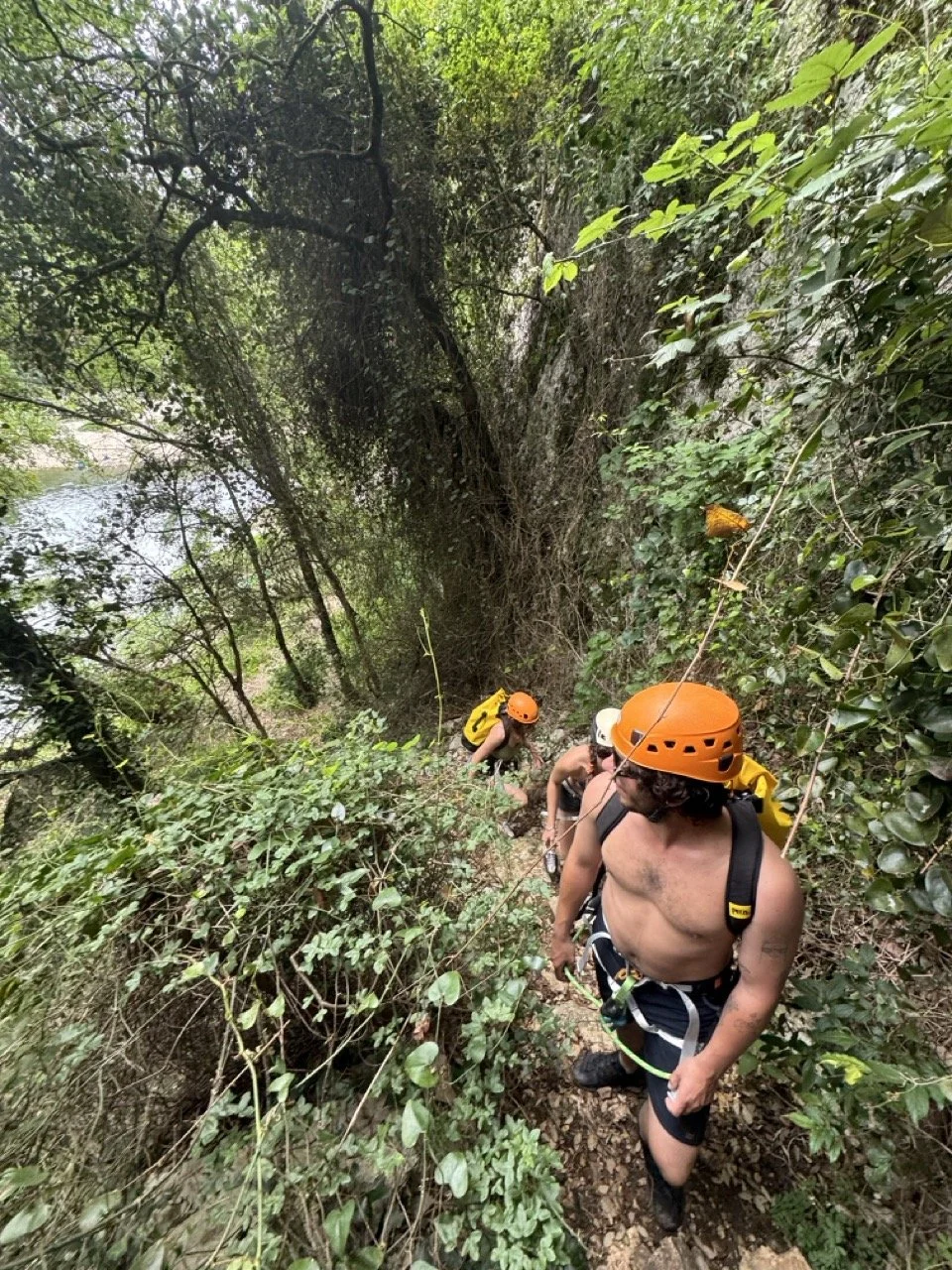 Via-corda du Pont d'Arc