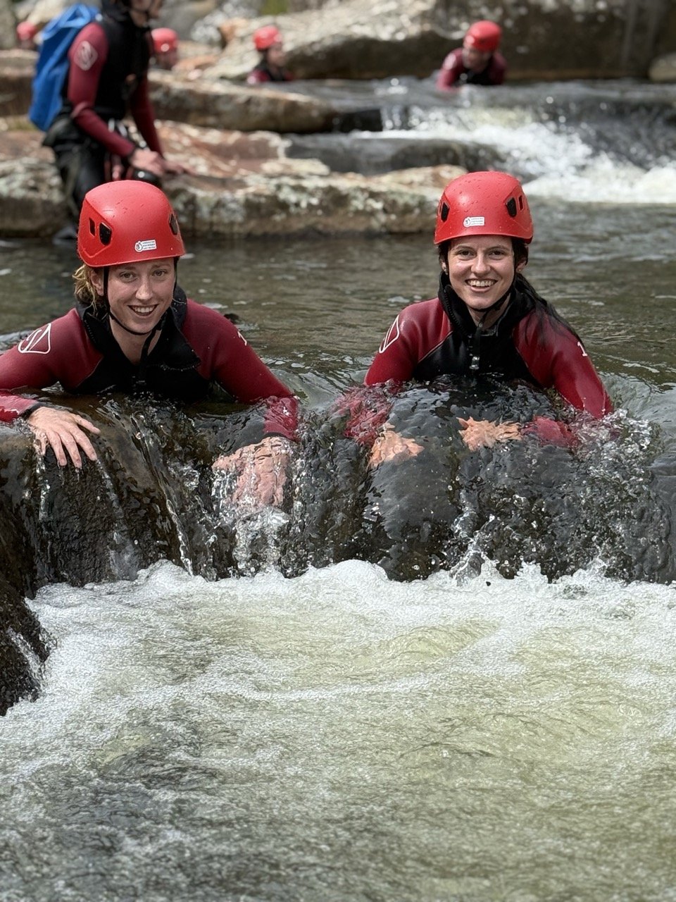 Groupe en canyoning au Rock'N'Roll