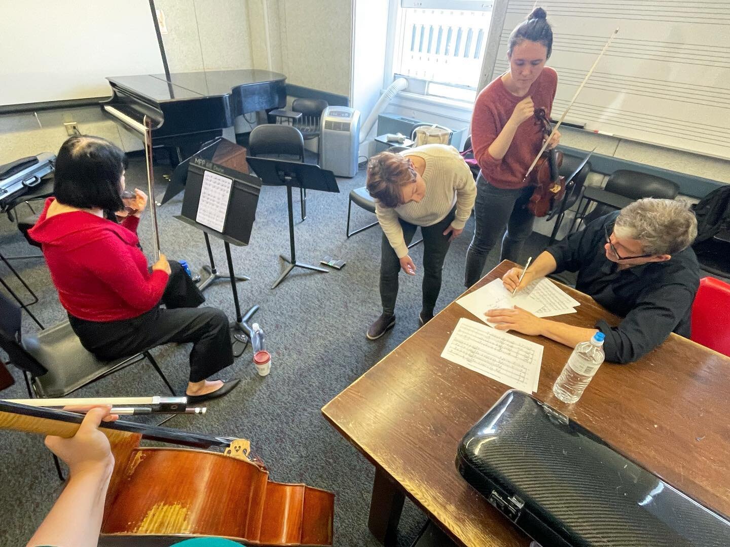 Such a great morning doing some early work with Anthony Paul De Ritis on the new string quartet work he&rsquo;s writing for the CSQ, which we premiere this July and will give lots of performances of throughout the coming summer and fall! It is always