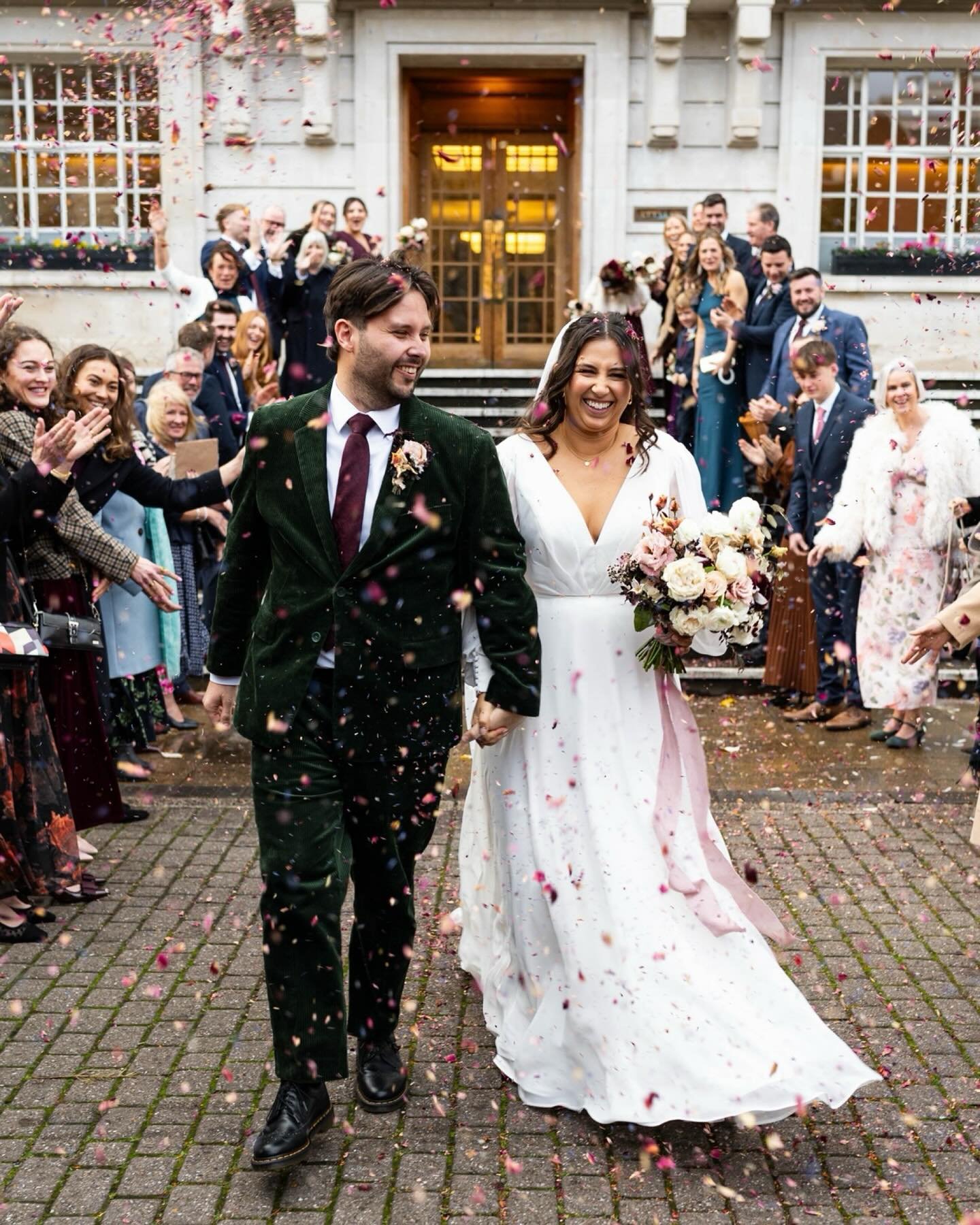 Rosie + Nick 💓 my last wedding of 2025! 

R + N were married at Hackney Town Hall, followed by a huge celebration at The Depot. A day full of Arctic Monkeys music, the best napkin waving I&rsquo;ve seen, a carrot (?!) and the most beautiful flowers 