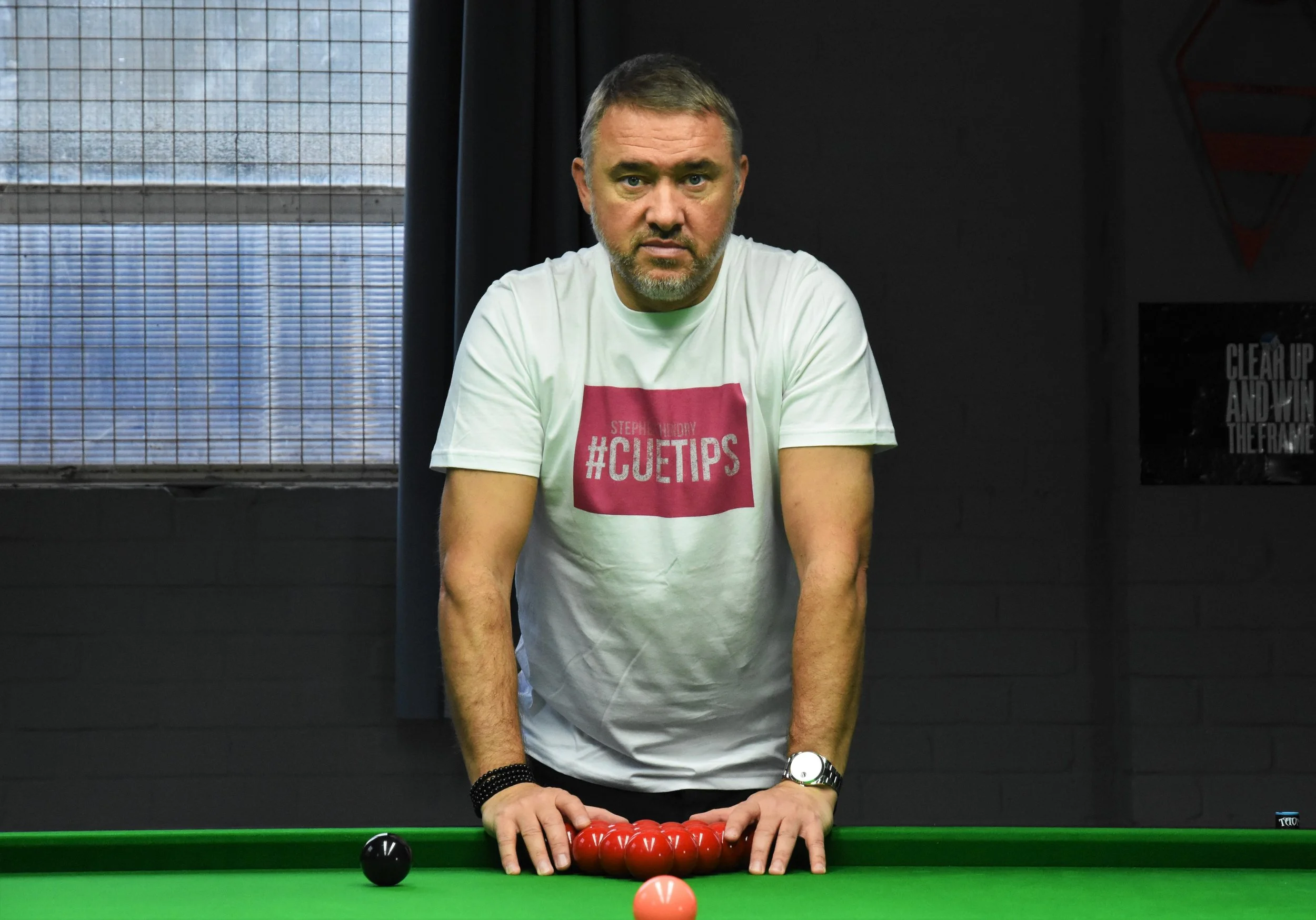 Stephen Hendry + Cue Tips