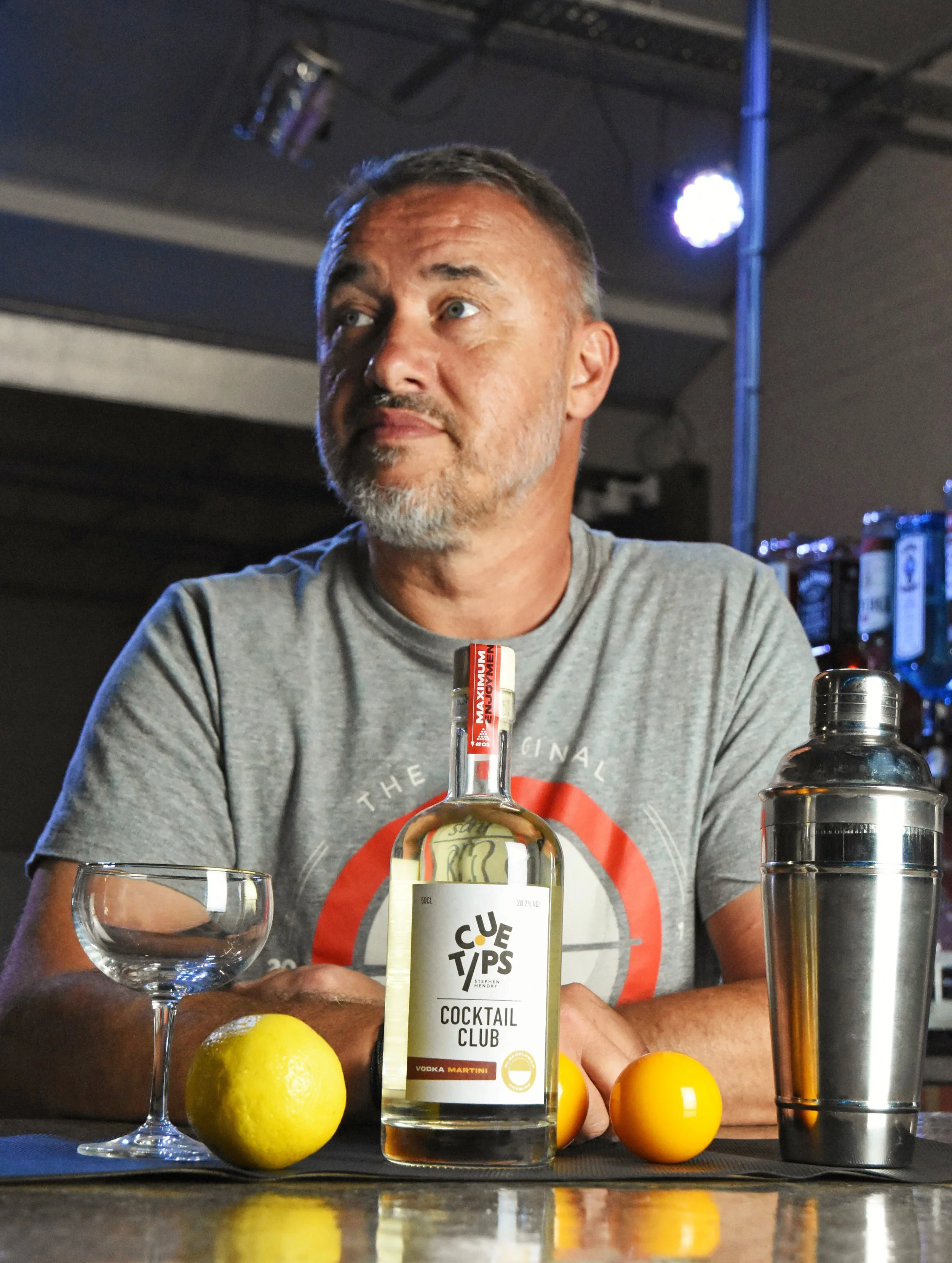 Stephen Hendry + Cue Tips Cocktail Club
