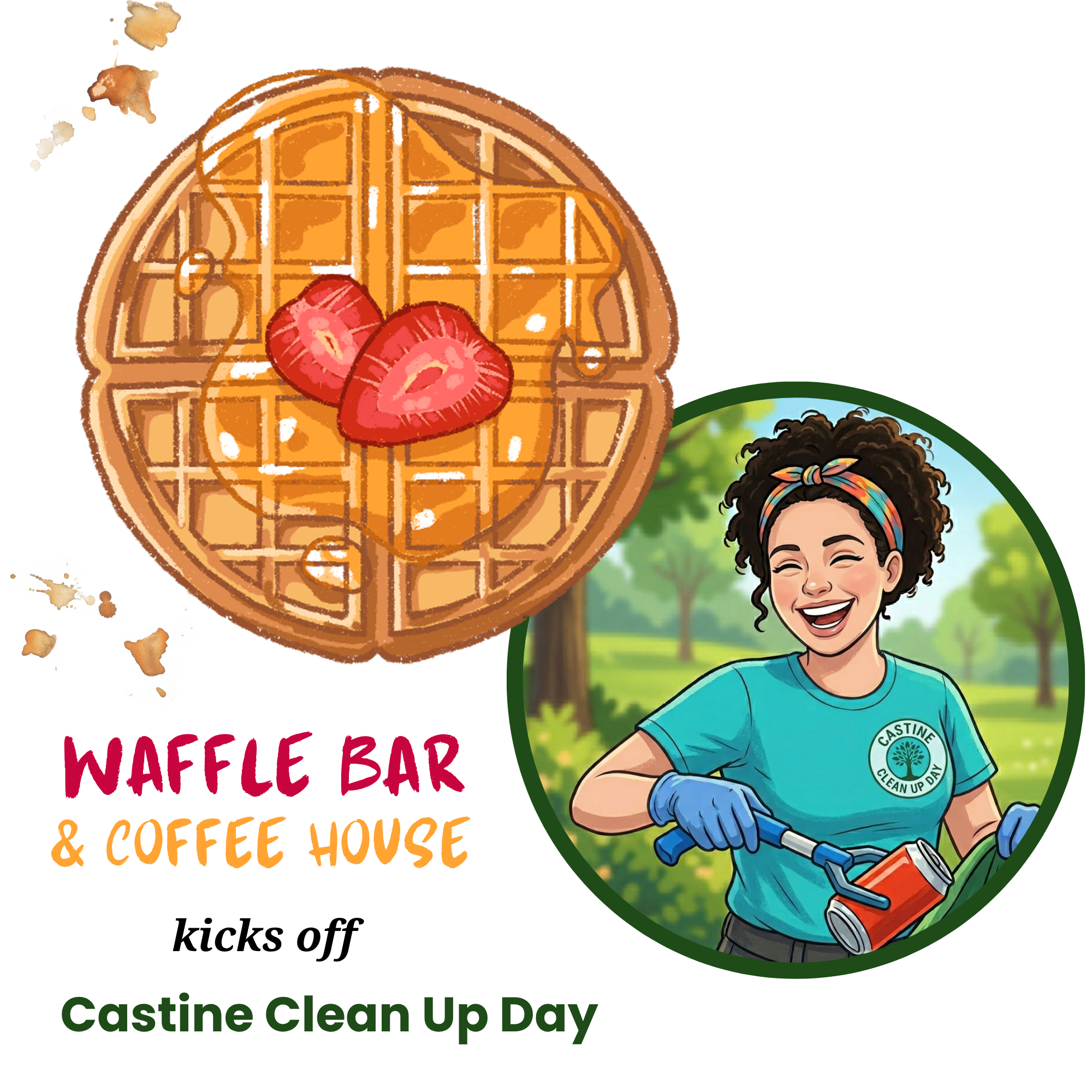Waffle Bar &amp; Coffee House kicks off Castine Clean Up Day