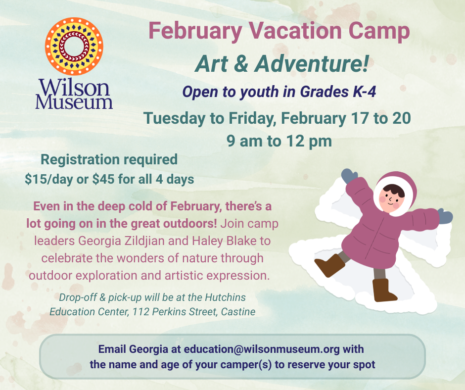 2026 February Vacation Camp: Arts & Adventure
