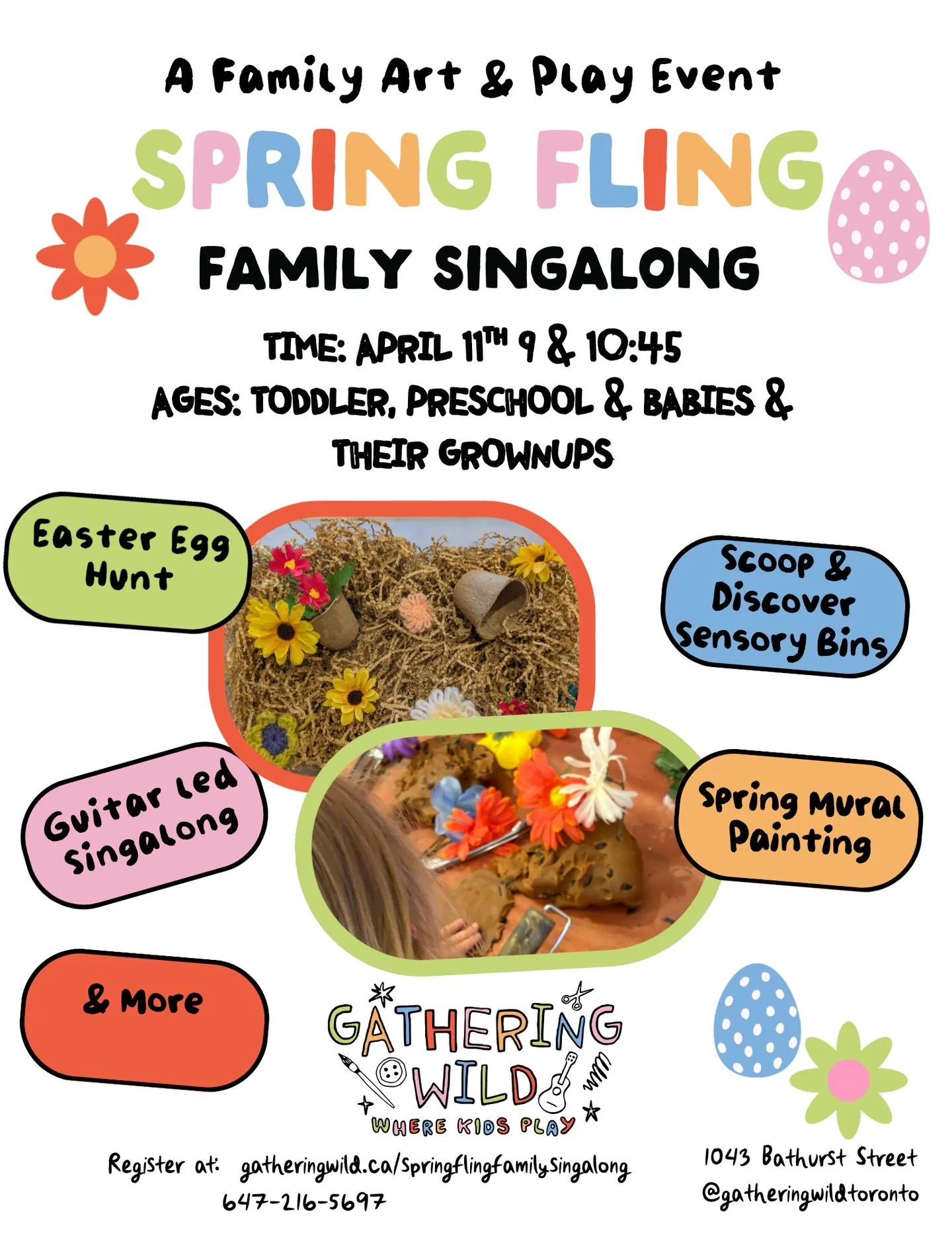 Spring Fling  Family Singalong &amp; Kids Night Out are open for registration ! Join us April 11th ! 
#easterparty #kidsparty #familyevent #kidsnightout