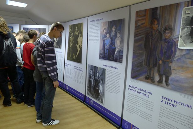 Auschwitz Jewish Center-exhibit audienceP1000106.jpg