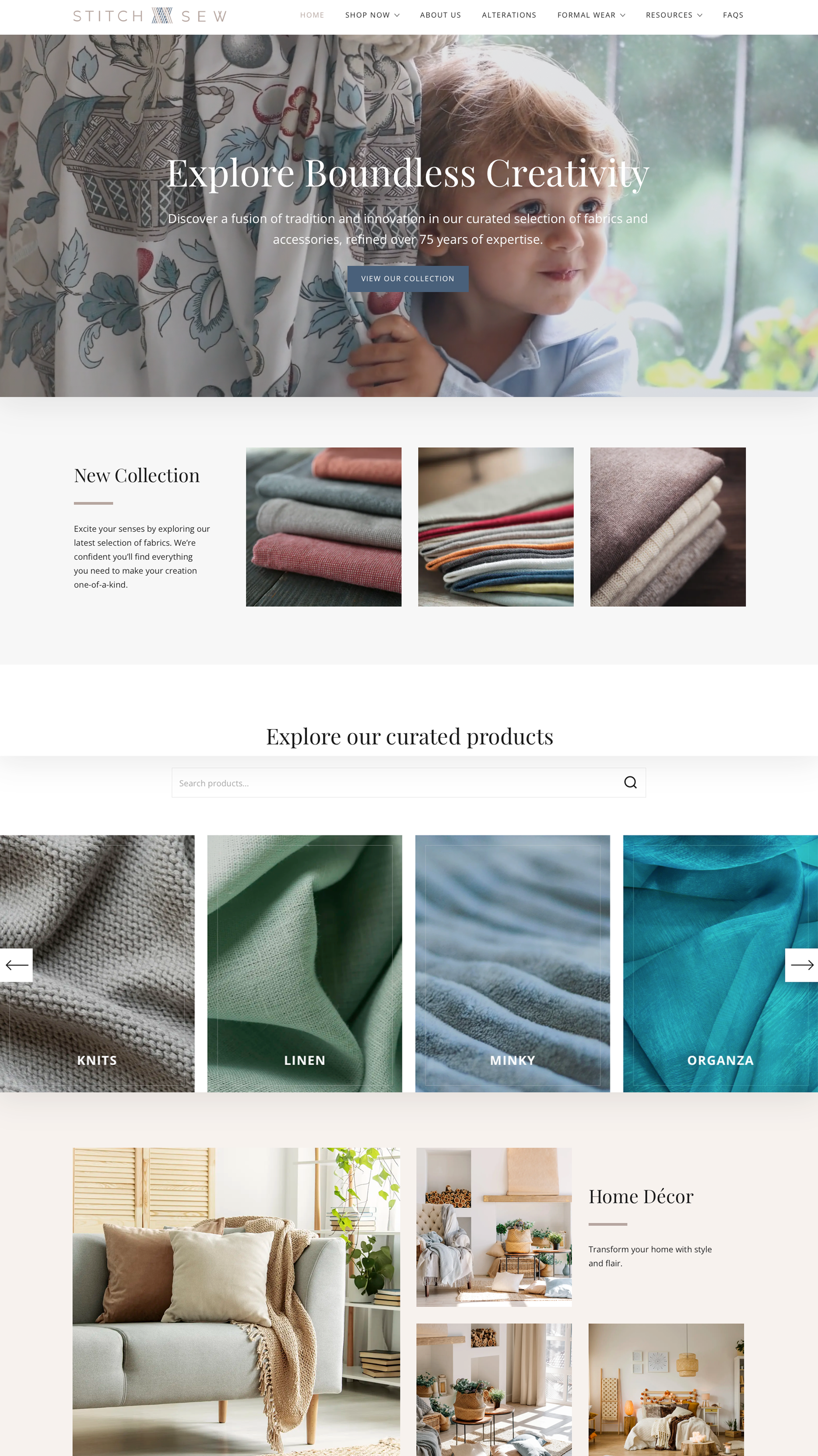 Ecommerce Company Website Redesign
