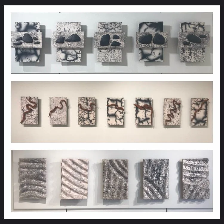 Rocks,Rivers,Raku -A Visual Haiku.  Seventeen Pieces, Three Verses, One Vision 
#artspace_richmond with #chihiroito and #susannekarnold  through 6/18 #nakedraku #artspacerichmond #artspacegalleryorg  #rvaclay #rvamakers #contemporyceramics #ceramicsc