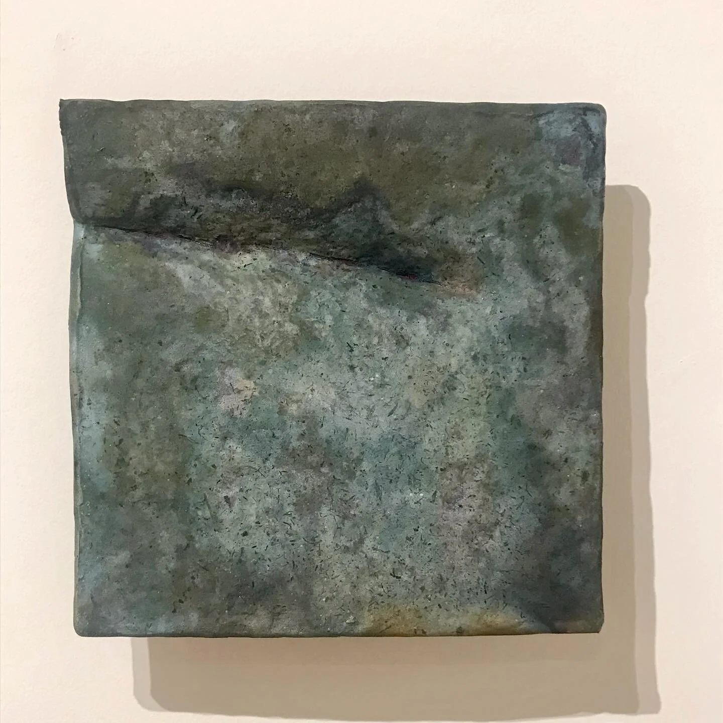 Fall Line Series piece in the Member&rsquo;s Gallery @artspace_richmond . Today is the last day of this show. I have been honored and delighted to have my installation #rocksriversraku  along with #chihiroito and #susannekarnold .
#raku #rakuceramics