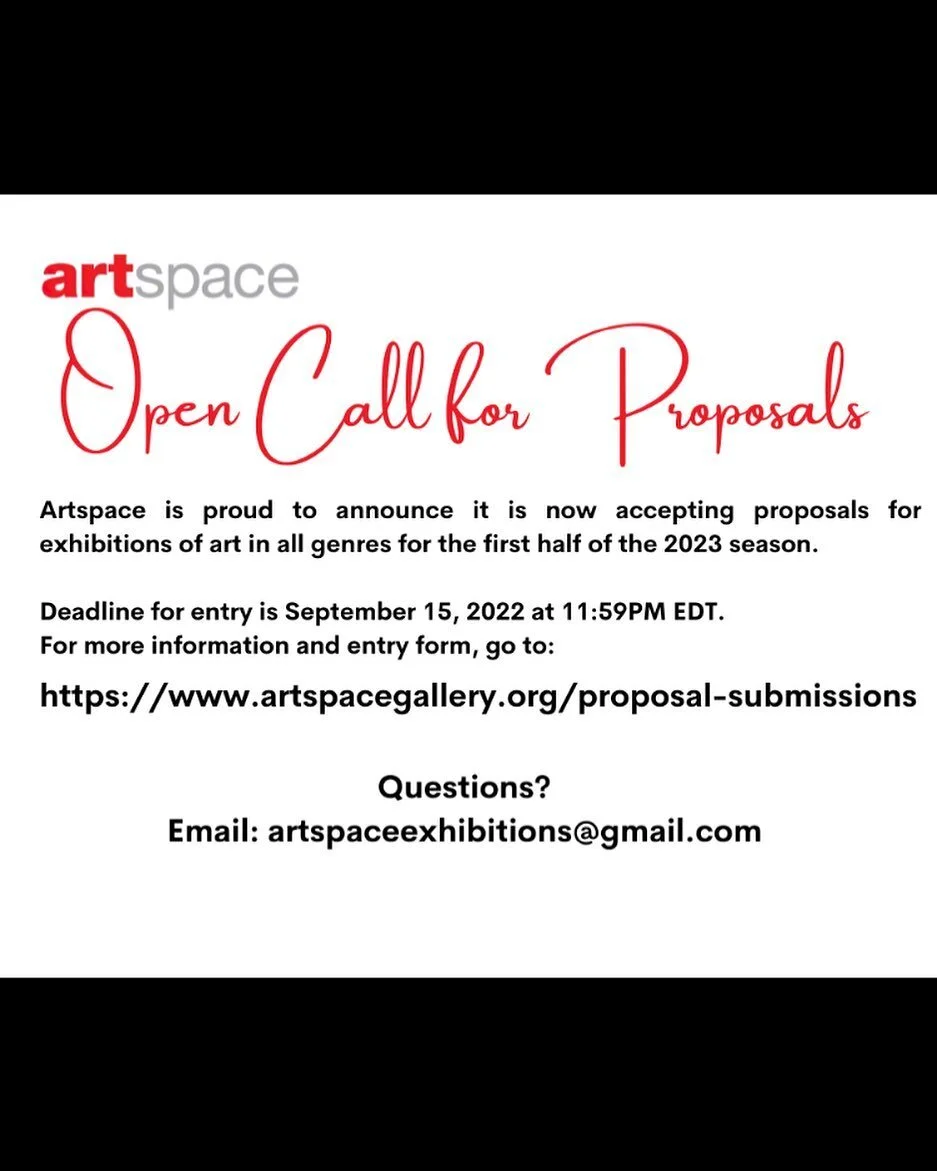 Call for proposals @artspace_richmond for the first six months of 2022.