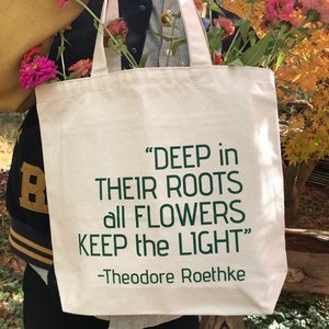   Image of Roethke Tote available at the gift shop in the Stone House.  
