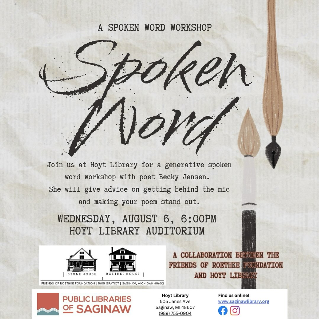Your Story Matters: A Spoken Word Workshop with Becky Jensen