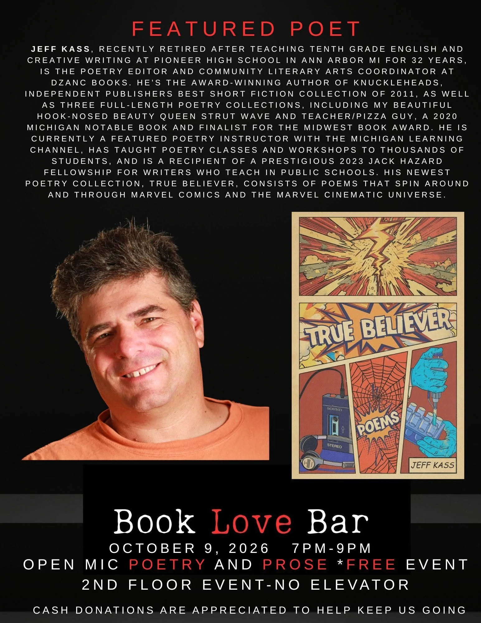 Open Mic Poetry &amp; Prose Night (at Book Love Bar)