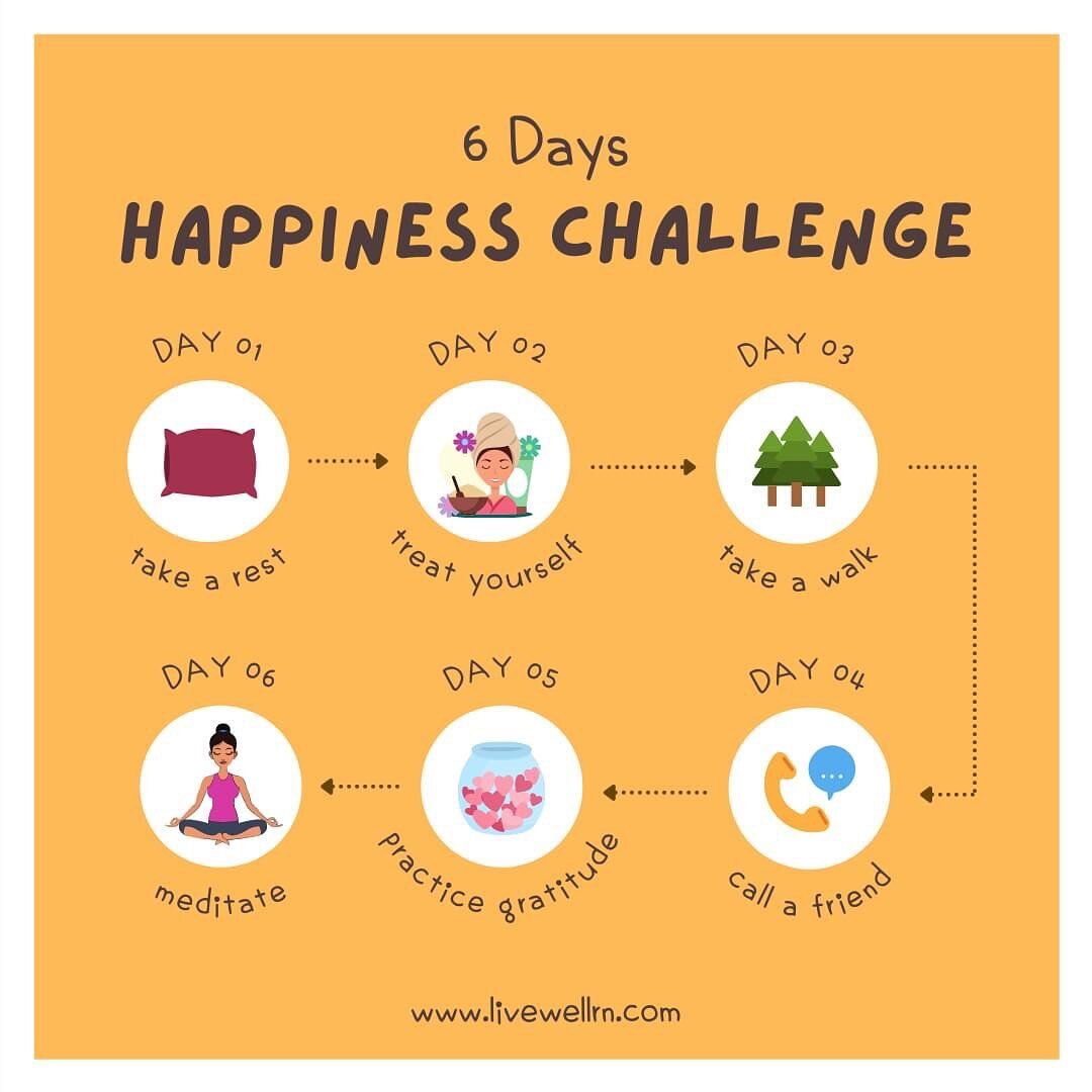 📞 It's Day Four of the HAPPINESS CHALLENGE!! 📞

The challenge of the day is to reach out to a friend and talk. In this world where so much is done through text, it's important to make personal connections to check in with our friends and family. Le