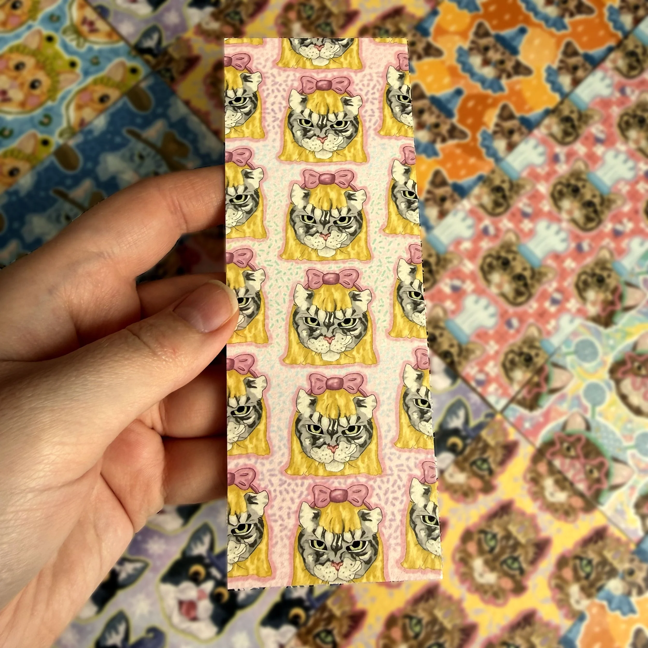 Wig Cat Bookmark