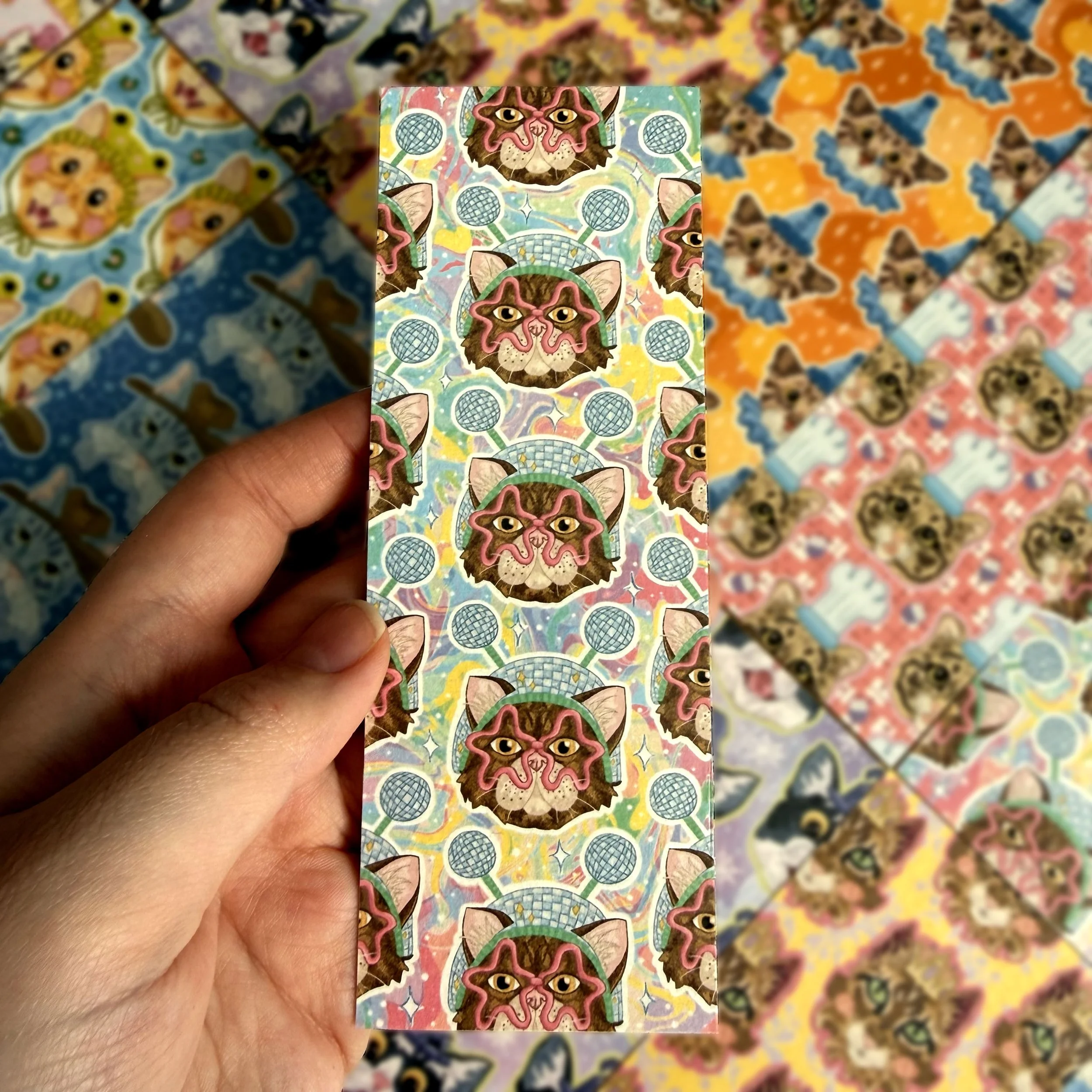 Disco Cat Bookmark