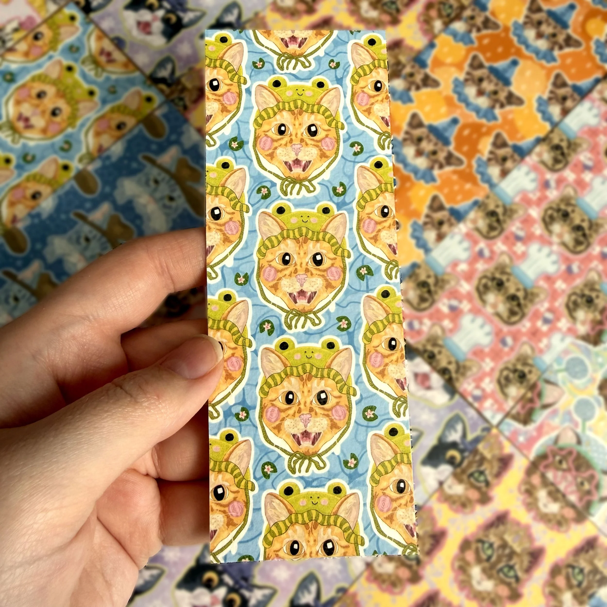 Frog Cat Bookmark