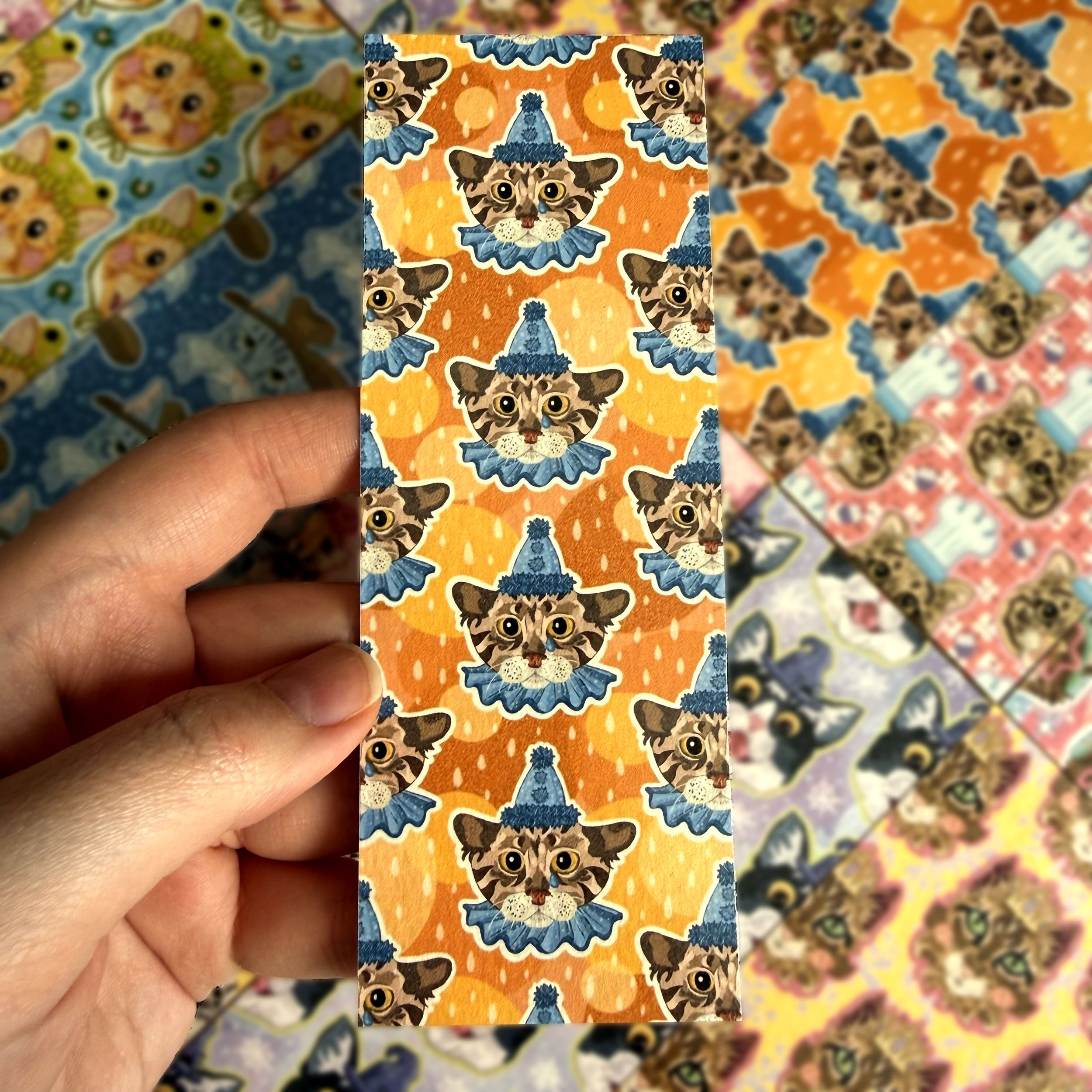 Clown Cat Bookmark